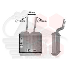 RADIATEUR DE CHAUFFAGE TOUS TYPES 159 X 190 X 32 pour OPEL CORSA