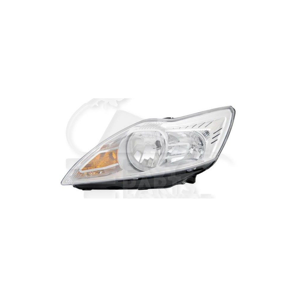 PHARE OPTIQUE GAUCHE H1+H7 ÉLECTRIQUE AVEC MOTEUR FOND CHROME pour FORD FOCUS