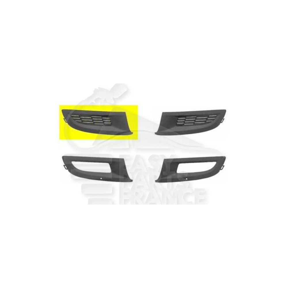 GRILLE DE PARE-CHOC AVANT-DROIT NOIRE pour VOLKSWAGEN POLO
