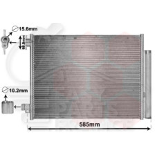 CONDENSEUR TOUS TYPES 500 X 390 X 15 pour DACIA LOGAN MCV