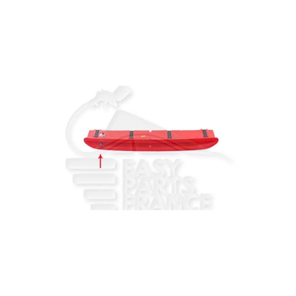 3 EME FEU STOP LED ROUGE AVEC GLICLEUR INTÉGRÉ pour VOLKSWAGEN GOLF