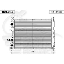 RADIATEUR 1.4/1.6 SANS CLIM 496 X 322 X 30 pour FIAT TIPO