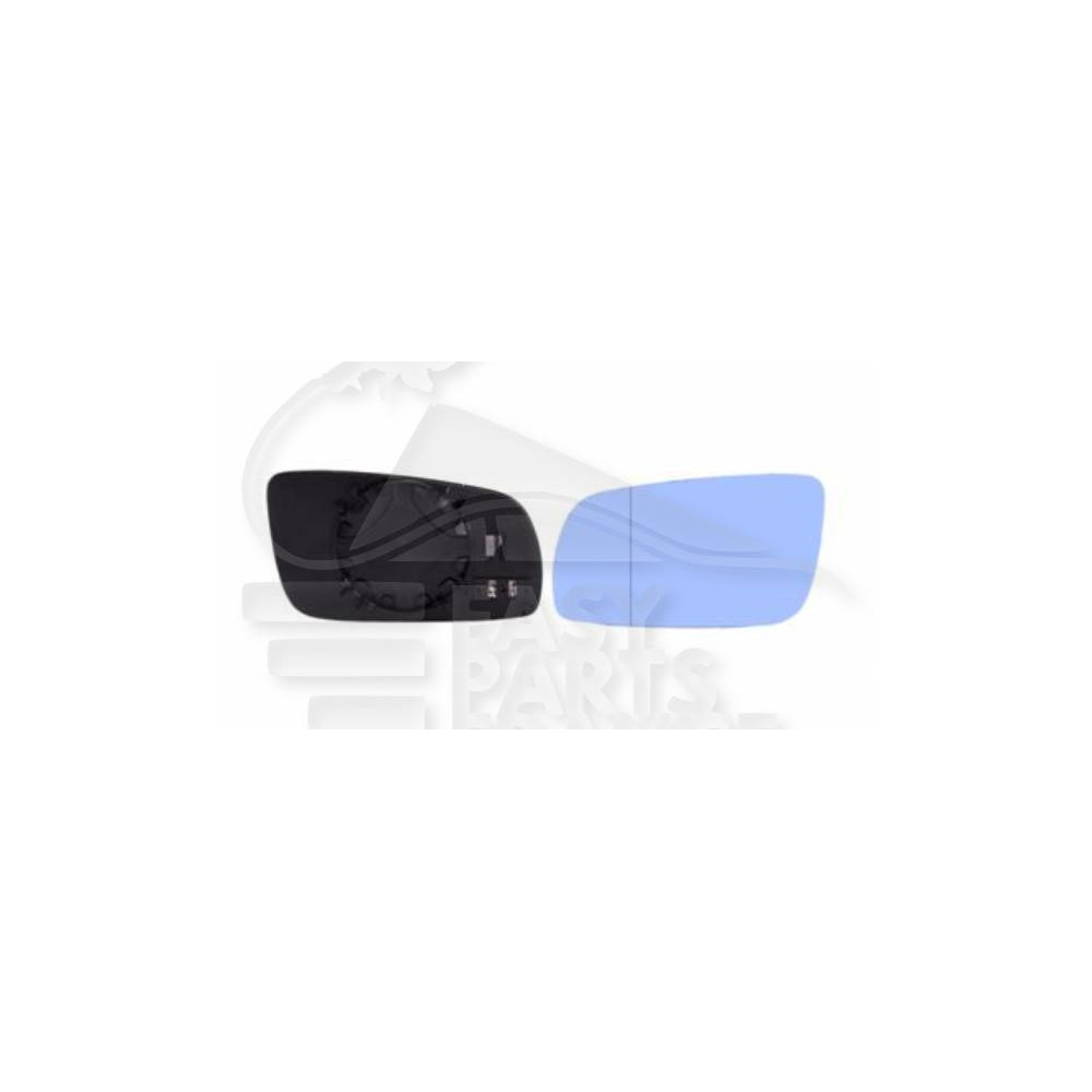 GLACE DE RÉTROVISEUR GAUCHE BLEU CHAUFFANT GRAND MODÈLE → 10/03 pour VOLKSWAGEN PASSAT