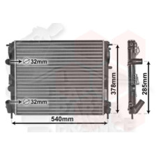 RADIATEUR 1.2/1.6 16V SANS CLIM 480 X 414 X 19 pour RENAULT KANGOO