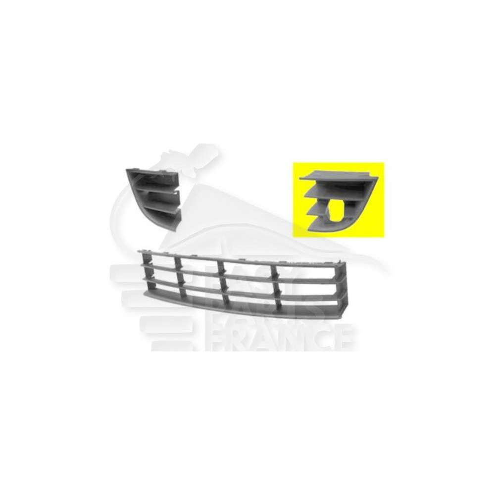 GRILLE DE PARE-CHOC AVANT-GAUCHE NOIRE pour SKODA OCTAVIA