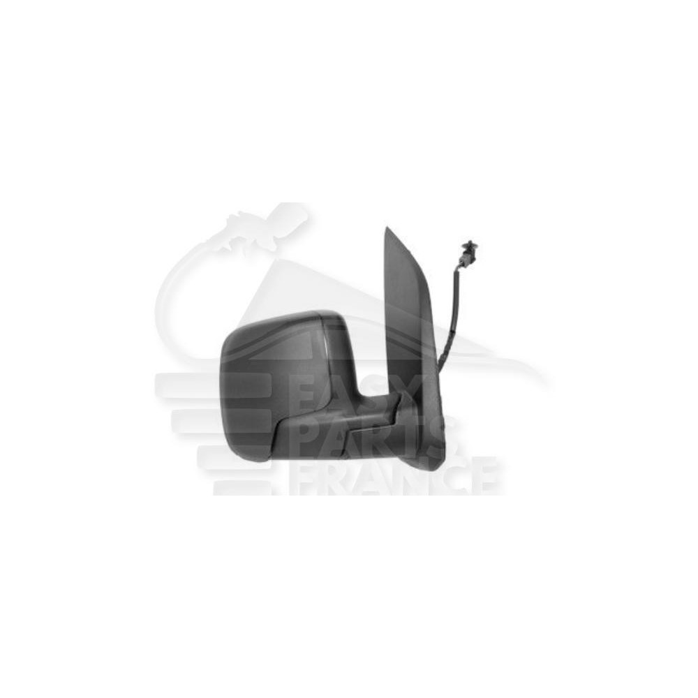 RÉTROVISEUR DROIT ÉLECTRIQUE CHAUFFANT NOIR AVEC SONDE pour FIAT QUBO