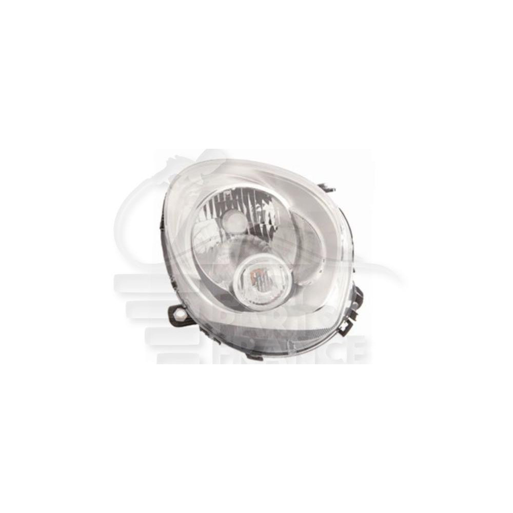 PHARE OPTIQUE DROIT H4 ÉLECTRIQUE AVEC MOTEUR FEU BLANC pour MINI /