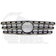 GRILLE DE CALANDRE GRISE A/MOULURE CHROMEE 