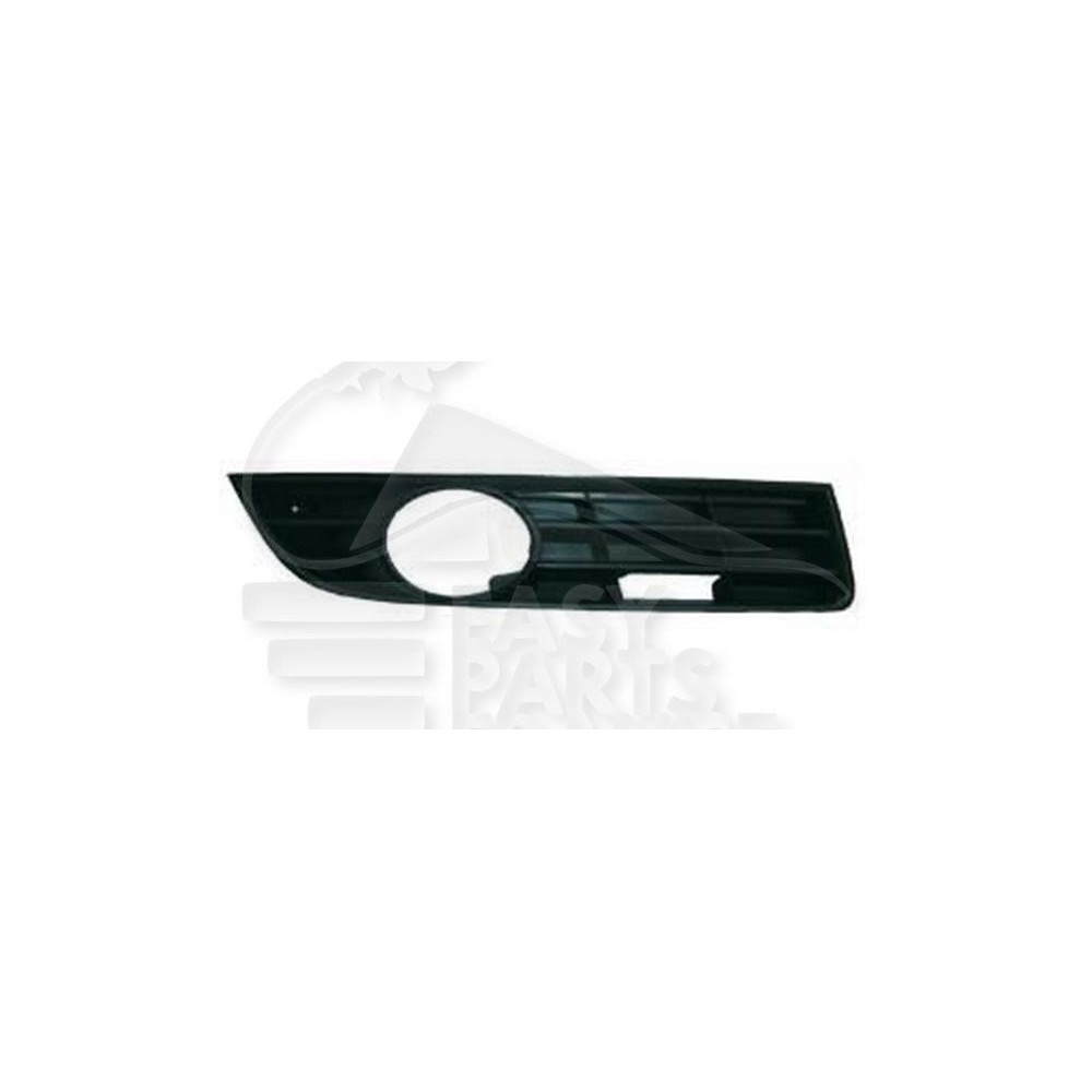 GRILLE DE PARE-CHOC AVANT-DROIT NOIRE AVEC EMPLACEMENT ANTI-BROUILLARD pour VOLKSWAGEN POLO