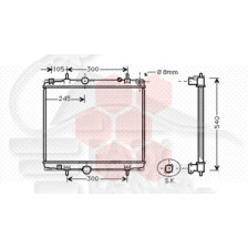 RADIATEUR 2.0/2.2 JTD 464 X 563 X 27 pour LANCIA THESIS