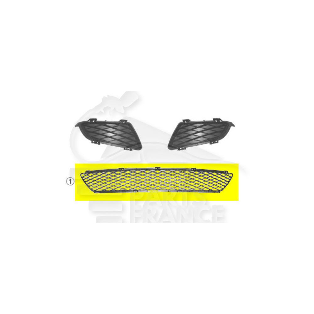 GRILLE CENTRALE DE PARE-CHOC AVANT NOIRE pour MAZDA MAZDA 6