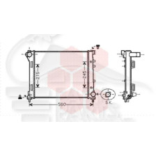 RADIATEUR 1.3 TDCI 480 X 395 X 27 pour FORD KA