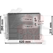 CONDENSEUR 2.0/2.2 CRDI 500 X 426 X 17 