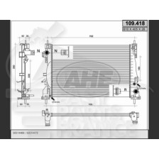 RADIA 1.4 TB - 85/88KW +/- CLIM 610 X 405 X 26 