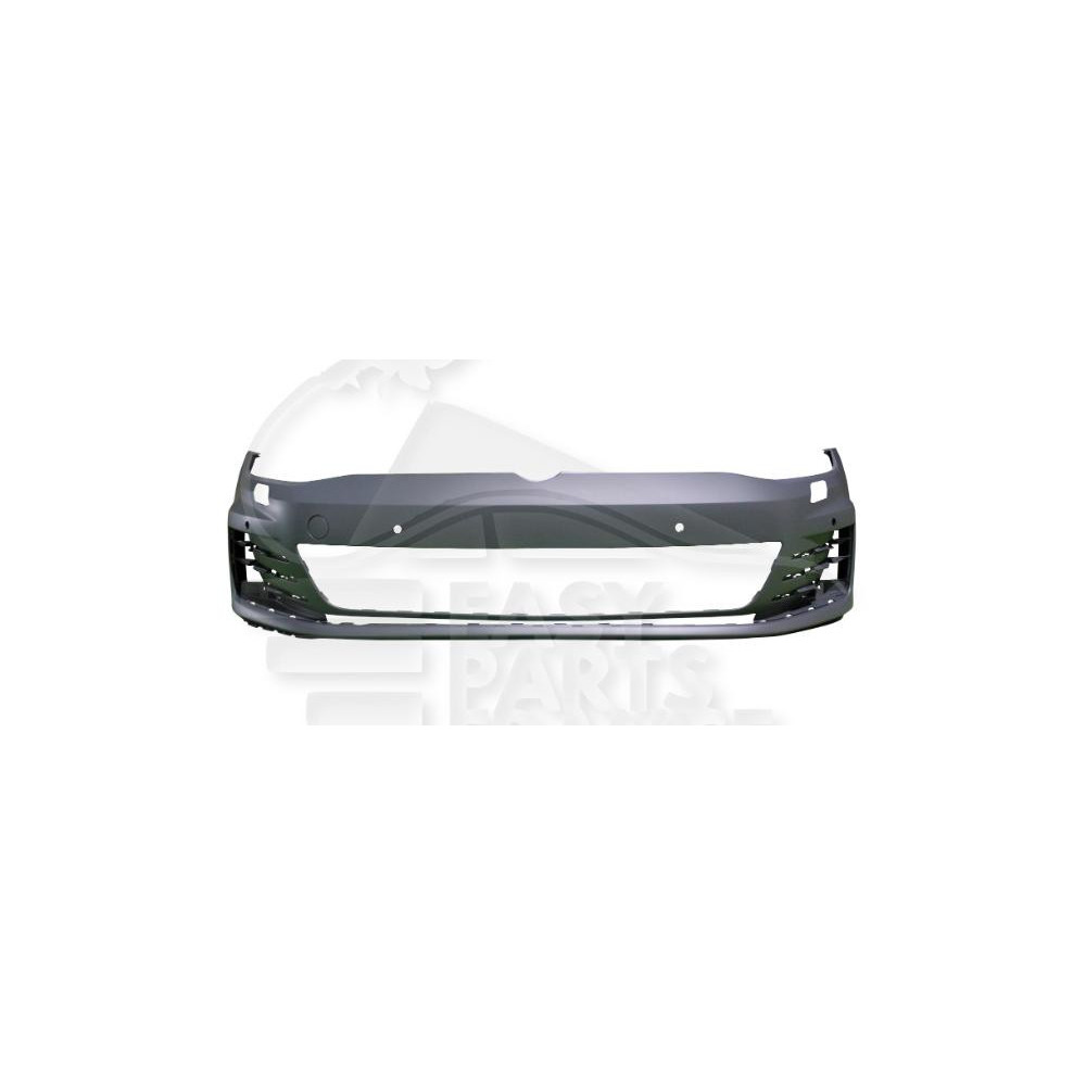 PARE-CHOC AVANT A PEINDRE AVEC LAVE PHARE  et  PACKONTROL pour VOLKSWAGEN GOLF
