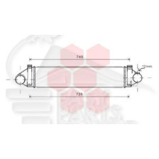 ECHANGEUR 2.5I TURBO 659 X 150 X 64 pour FORD MONDEO