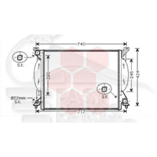 RADIATEUR 3.0 ESSENCE - BOÎTE MÉCA - 630 X 445 X 32 pour AUDI A6