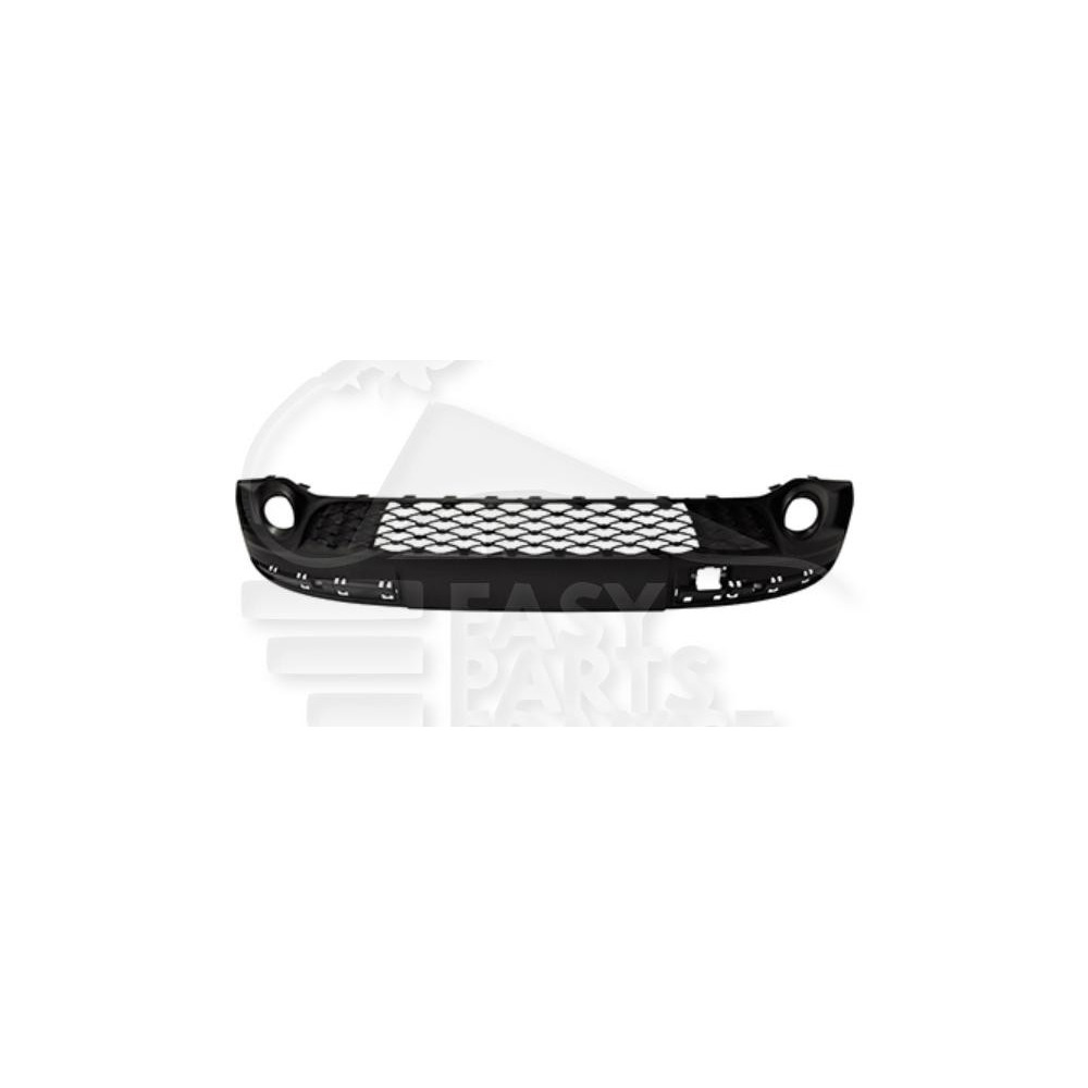GRILLE CENTRALE DE PARE-CHOC AVANT NOIRE - POP/START pour FIAT 500