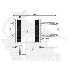 CONDENSEUR ESSENCE - 355 X 350 X 19 pour SEAT AROSA