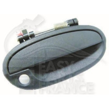 POIGNEE DE PTE EXT AVD NOIRE LISSE A/TROU BARILLET 