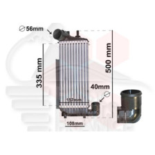 ECHANGEUR 1.5/1.6 TDCI 335 X 157 X 64 pour FORD FOCUS