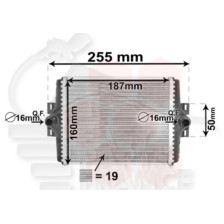 RADIATEUR 328 I - 330 DROIT XDRIVE EXTRA COOLER 187 X 160 X 28 pour BMW S3 GT F34