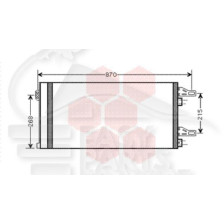 CONDENSEUR TT TYPES A/CLIM AR 710 X 371 X 16 