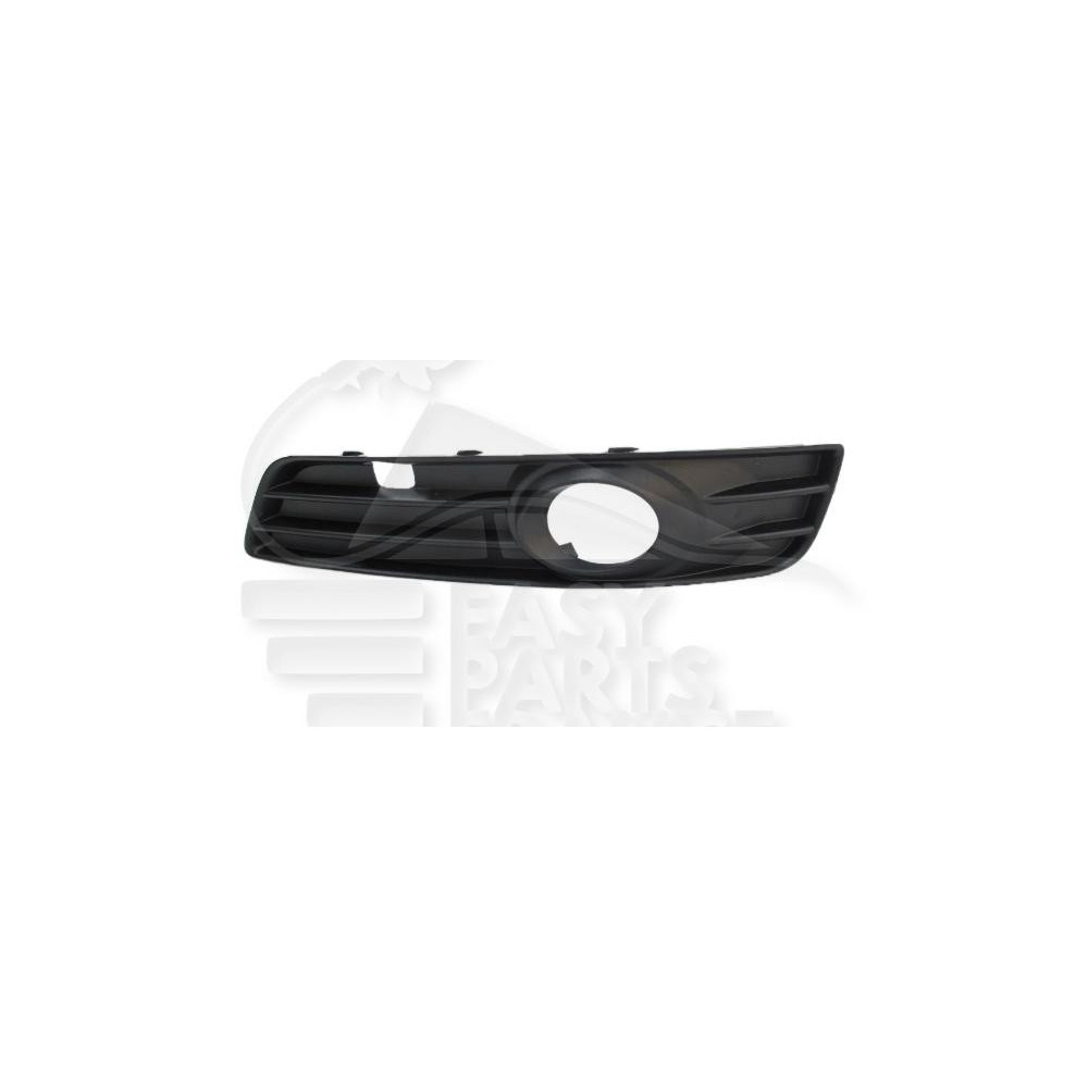 GRILLE DE PARE-CHOC AVANT-GAUCHE AVEC EMPLACEMENT ANTI-BROUILLARD AVEC TROU NOIRE pour AUDI A3
