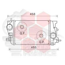 ECHANGEUR 1.6 CDTI - 1.7 CDTI → 11/14 217 X 315 X 64 pour OPEL MERIVA