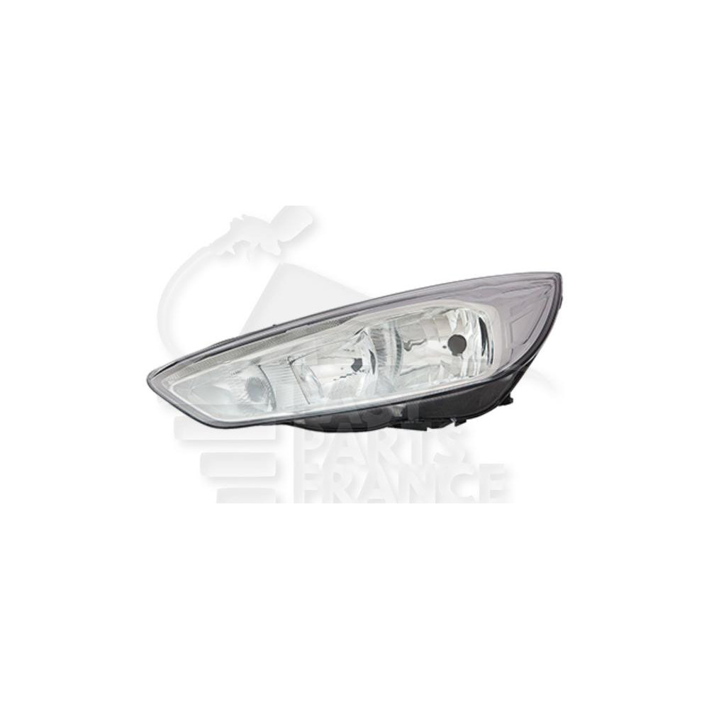 PHARE OPTIQUE GAUCHE H7+H15 ÉLECTRIQUE AVEC MOTEUR FOND CHROME pour FORD FOCUS RS
