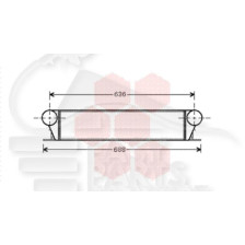 ECHANGEUR 730 DROIT 540 X 97 X 85 pour BMW S7 E38