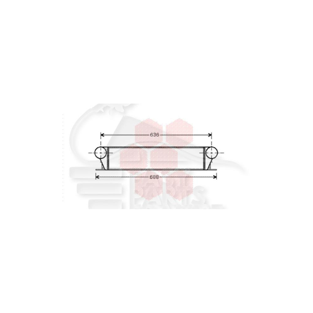 ECHANGEUR 730 DROIT 540 X 97 X 85 pour BMW S7 E38