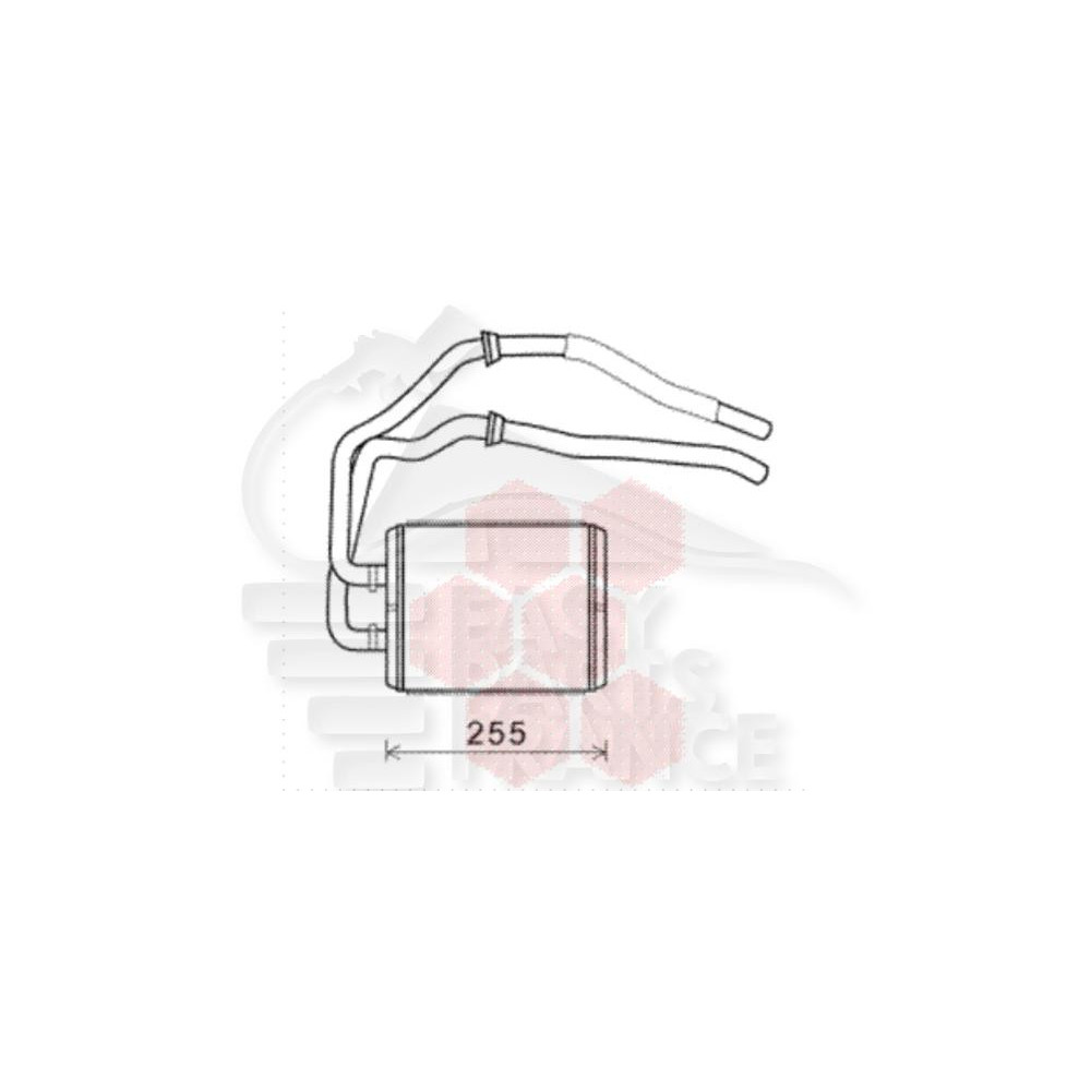RADIATEUR DE CHAUFFAGE 3.0 TDI HPI 220 X 200 X 33 pour IVECO DAILY