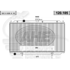 RADIATEUR 1.5/1.8 I 16 V BOÎTE MÉCA AVEC OU SANS CLIM pour NISSAN ALMERA