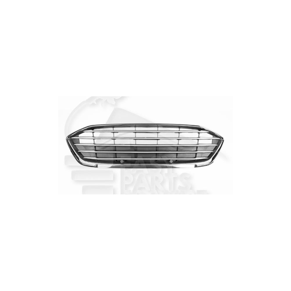 GRILLE DE CALANDRE NOIRE AVEC MOULURES CHROMEES pour FORD FOCUS
