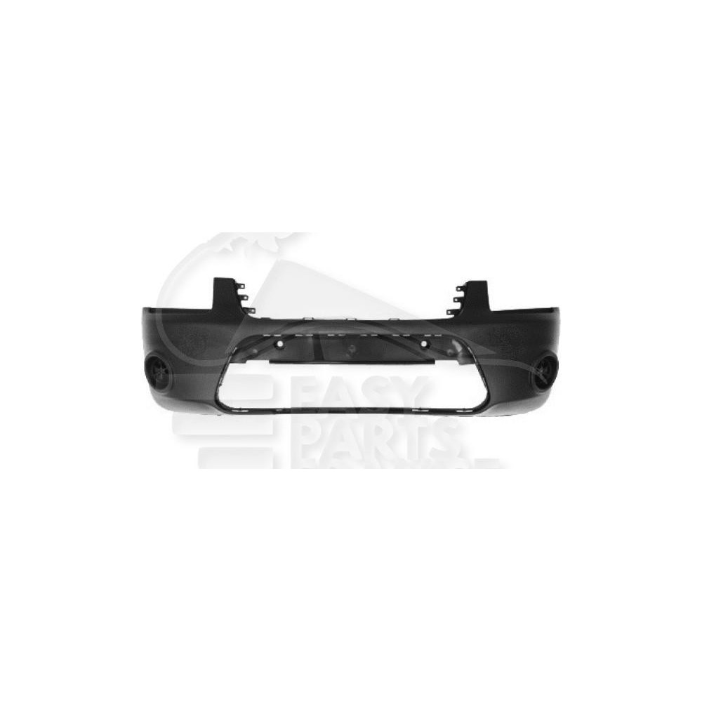 PARE-CHOC AVANT NOIR SANS EMPLACEMENT ANTI-BROUILLARD pour FORD TRANSIT CONNECT