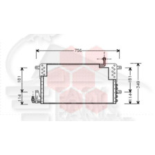 CONDENSEUR TOUS TYPES 660 X 350 X 35 pour VOLKSWAGEN PASSAT