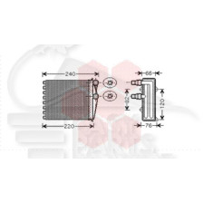 RADIATEUR DE CHAUFFAGE TOUS TYPES MODÈLE DENSO 180 X 155 X 42 pour OPEL VIVARO