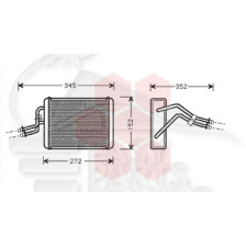 RADIA DE CHAUF TT TYPES A/CLIM 247 X 146 X 42 