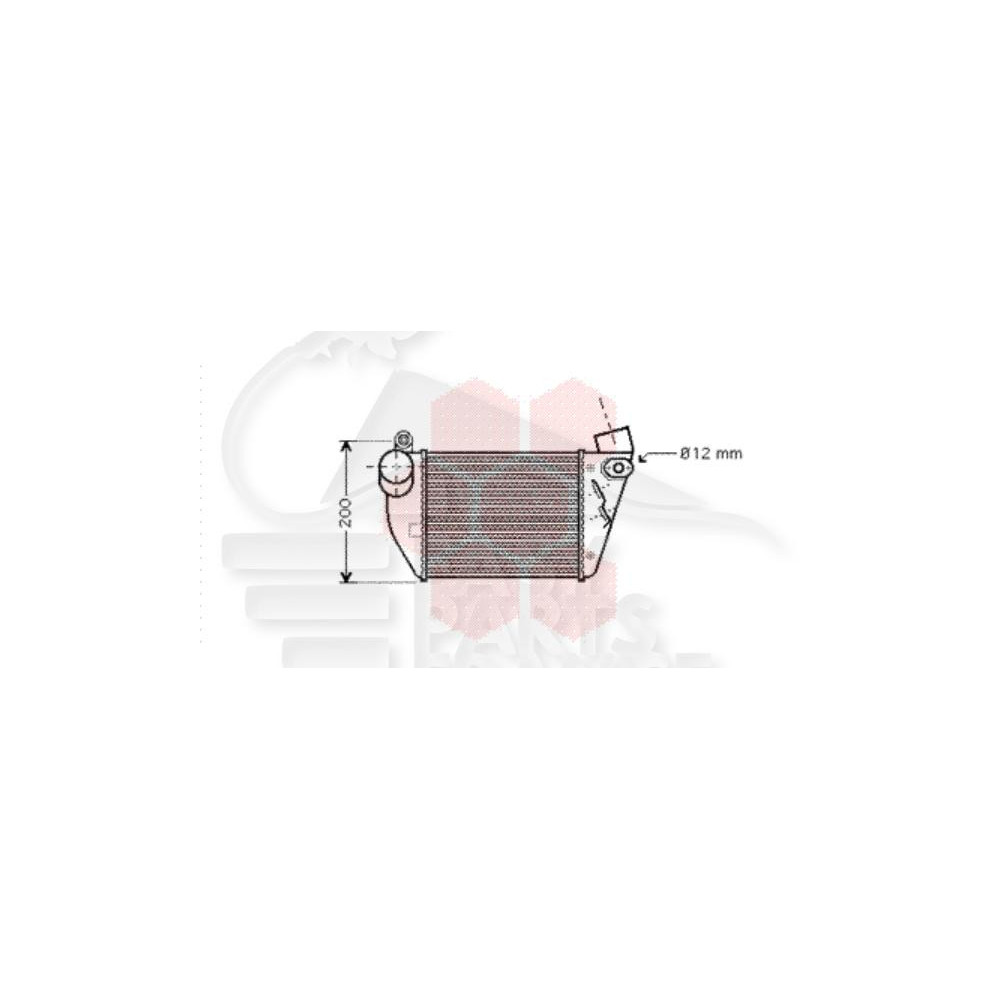 ECHANGEUR 1.8 - 183 X 177 X 85 pour AUDI TT