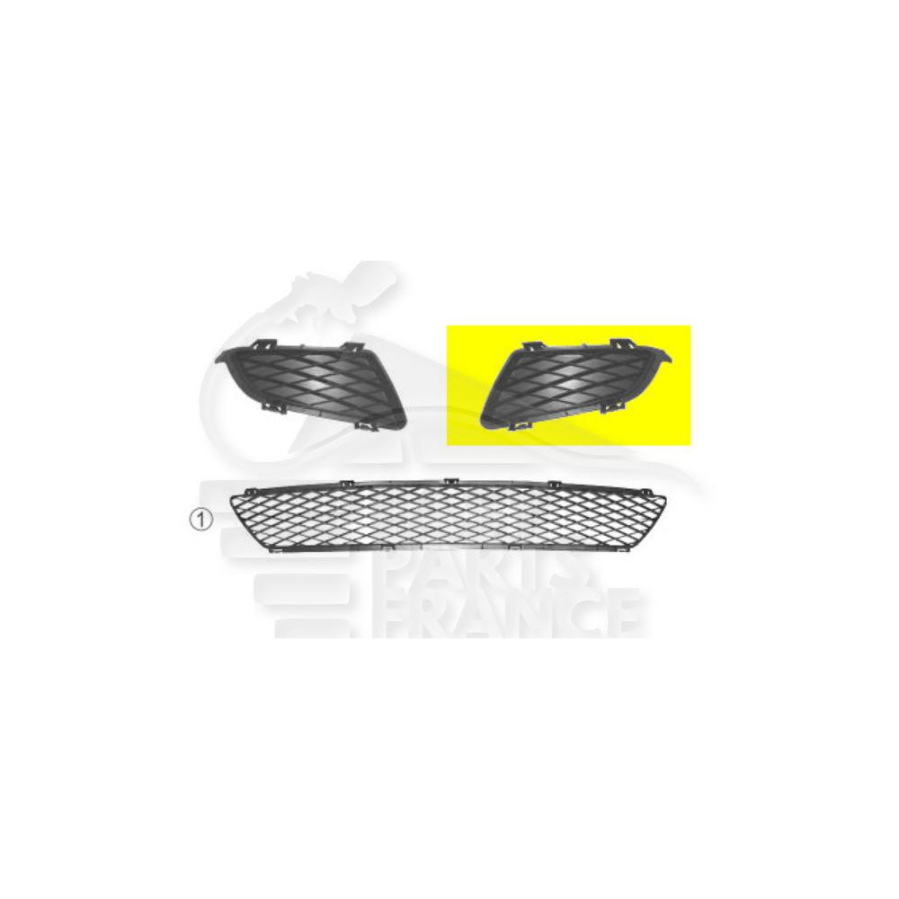 GRILLE DE PARE-CHOC AVANT-GAUCHE NOIRE SAUF SPORT/TURBO pour MAZDA MAZDA 6