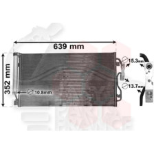 CONDENSEUR 3.0I ACTIVEHYBRID 600 X 345 X 17 