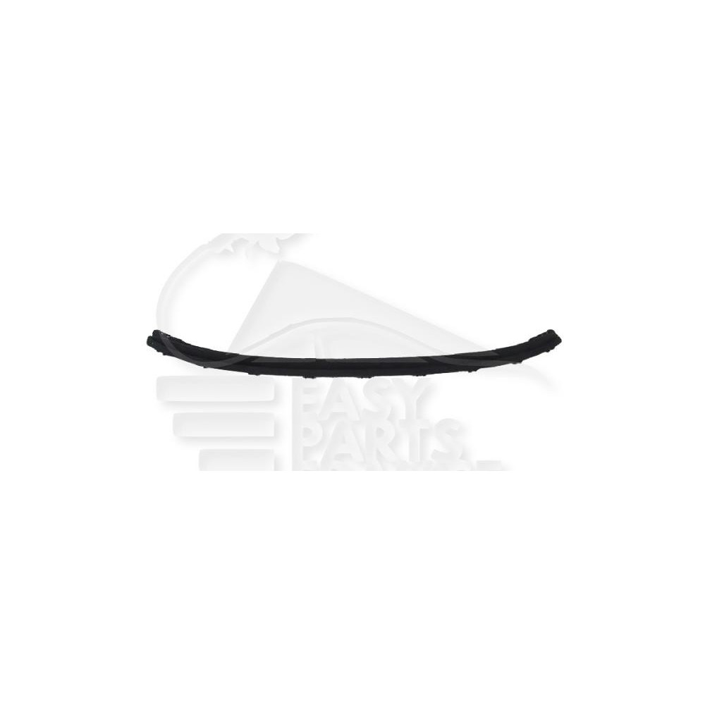 SPOILER DE PARE-CHOC AVANT NOIRE pour VOLKSWAGEN POLO