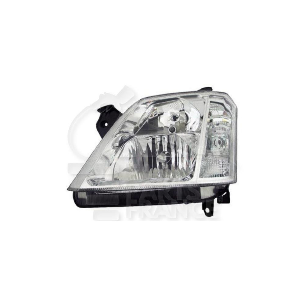 PHARE OPTIQUE GAUCHE H7+H1 ÉLECTRIQUE SANS MOTEUR pour OPEL MERIVA