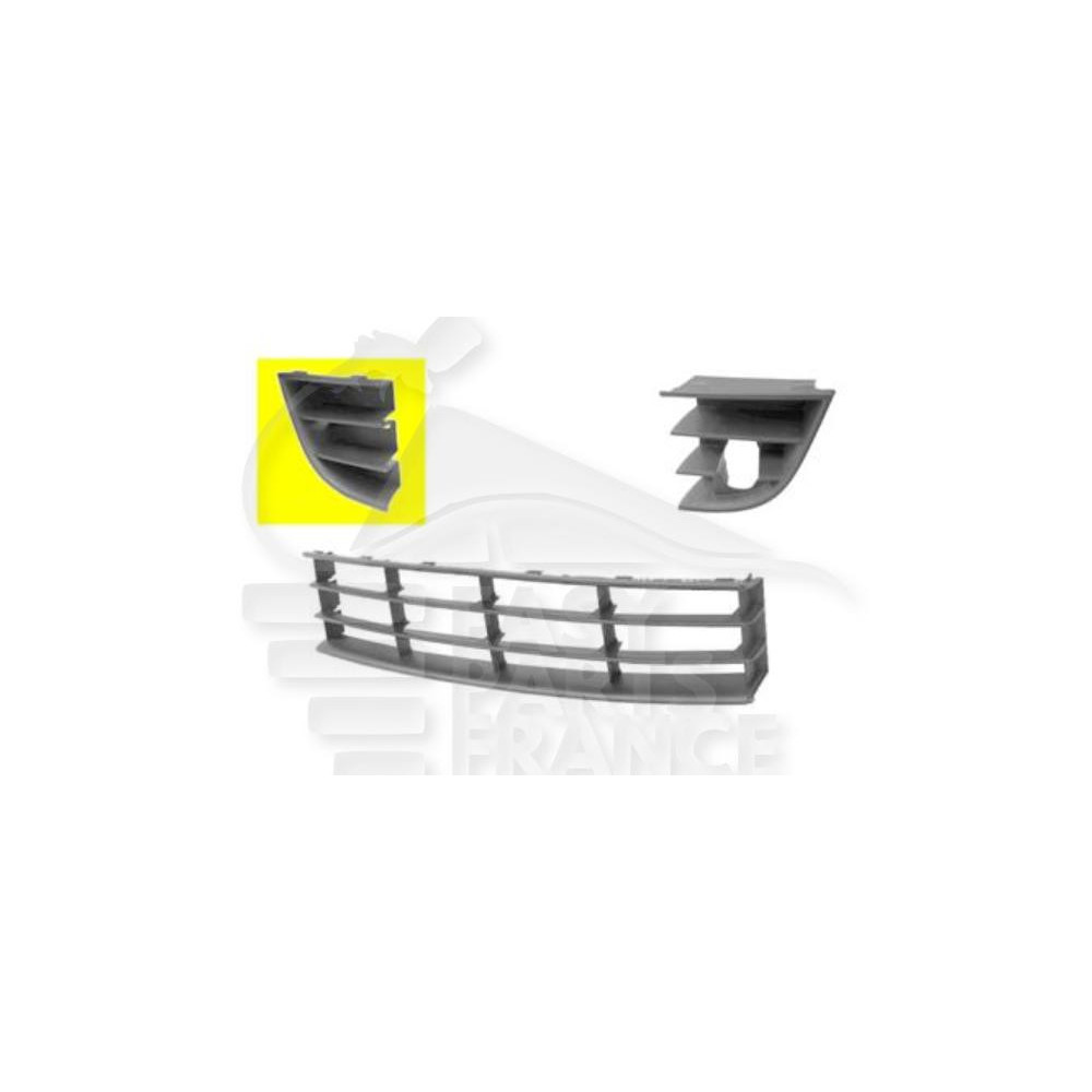 GRILLE DE PARE-CHOC AVANT-DROIT NOIRE pour SKODA OCTAVIA
