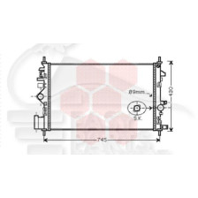 RADIATEUR 1.6I/1.8I 680 X 398 X 16 pour OPEL INSIGNIA
