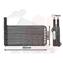 RADIATEUR DE CHAUFFAGE TOUS TYPES 265 X 134 X 42 pour FORD ESCORT