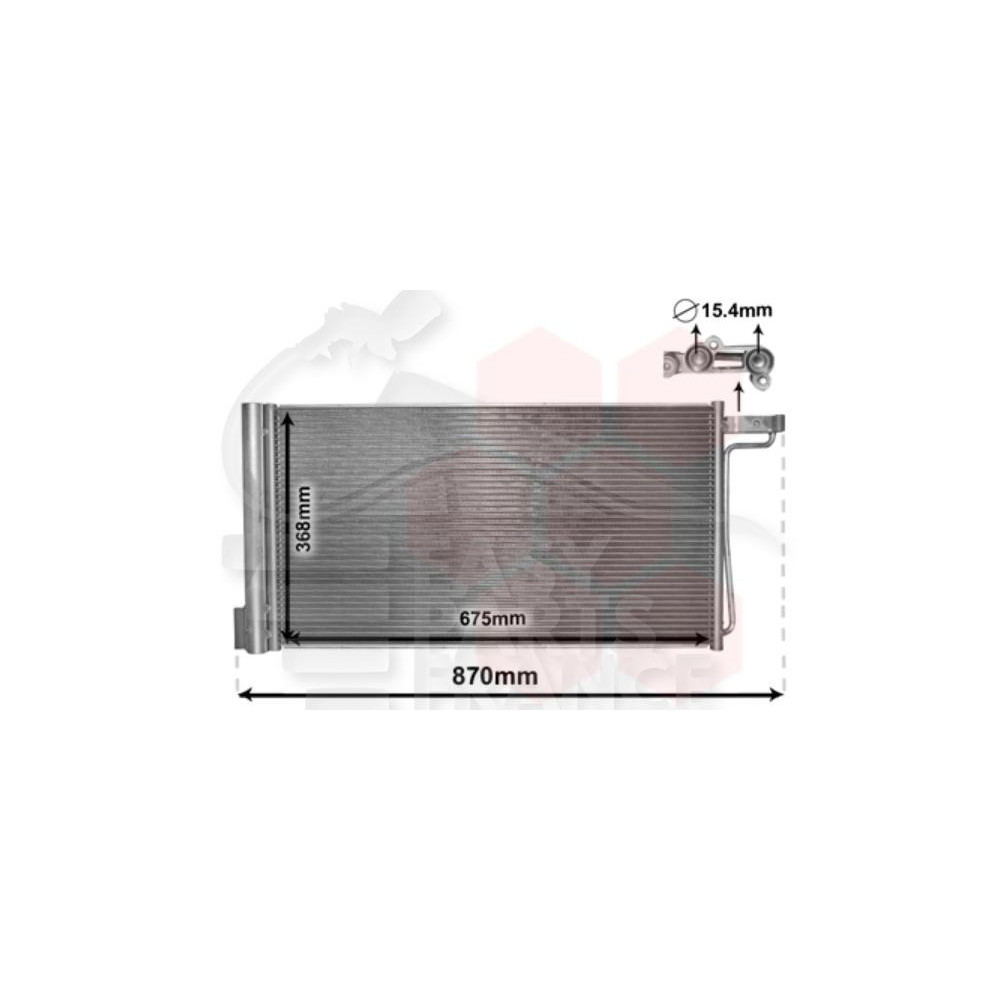 CONDENSEUR 1.6 TI - ELECTRIC 695 X 358 X 16 pour FORD FOCUS