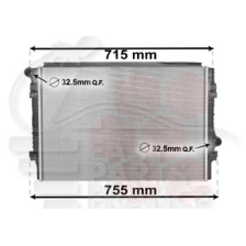 RADIATEUR 2.0 TSI - 650 X 449 X 34 pour SKODA OCTAVIA