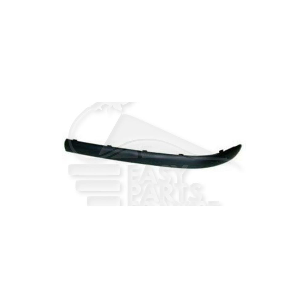 MOULURE PARE-CHOC AVANT-GAUCHE NOIRE pour BMW S3 E46 4 PTES / BREAK